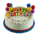 Happy Birthday Balloon Cake B-19 Happy Birthday Balloon Cake B-19